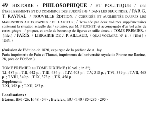 description histoire